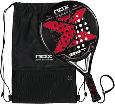 NOX Exklusive Padelschläger-Set Schwarz-Rot