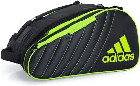 Adidas PRO Tour Paddelschlägertasche - Schwarz Grün Fluor