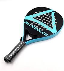 Bluesoles Padel Carbon Tennisschläger mit schwarzem Griffband