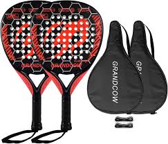 GRANDCOW Carbonfaser Padel-Racket mit EVA Memory Flex