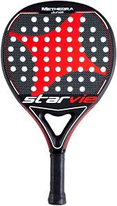 Star Vie Metheora Jr 2018: Pala de Pádel Hombre Negro/Rojo