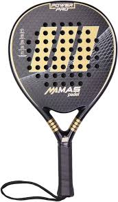 MAS Padel Power Pro - Pala de Padel Oro/Negro