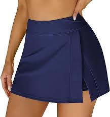 Falda Corta de Padel para Mujer con Bolsillos