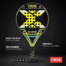 NOX - Pala de Pádel X-One Amarillo/Verde Ex - Superficie Rugosa