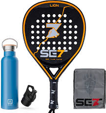 Set Pala Pádel Avanzado Lion de Carbono 100% 3K