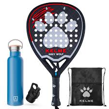 Pala de Pádel Profesional Kelme Grey Wolf de Carbono 100